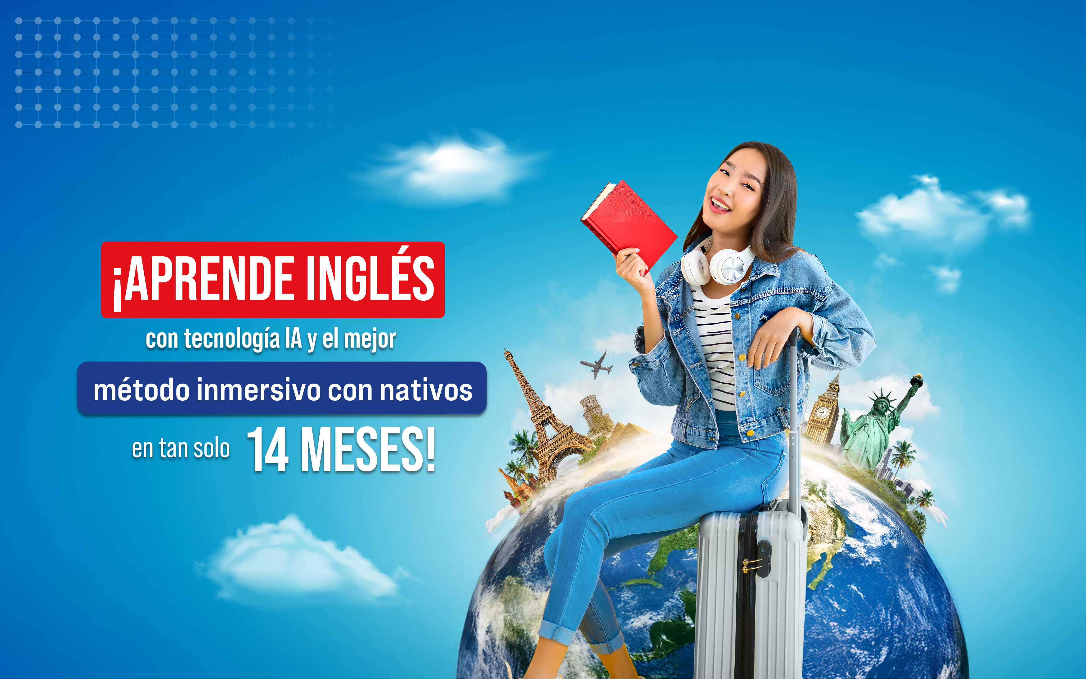 Profesional estudiando inglés